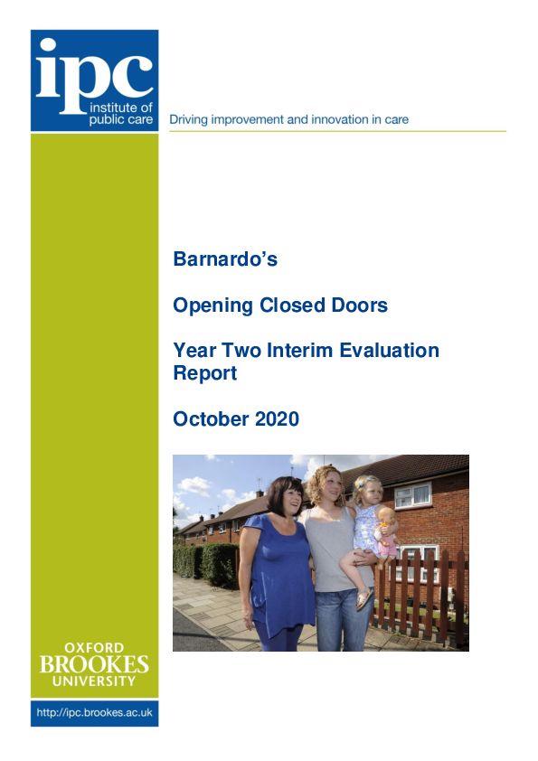 Barnardos Y2 interim report Oct 2020