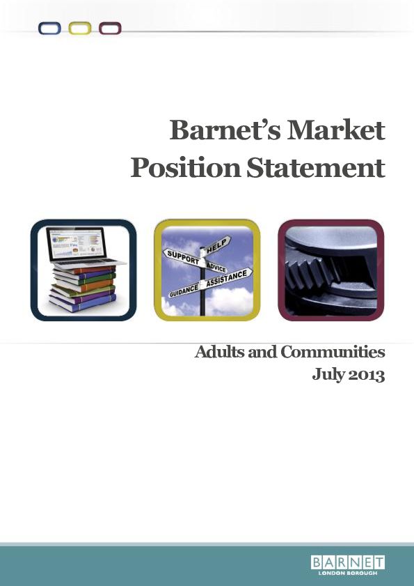 Barnet Adults and Communities MPS 2013