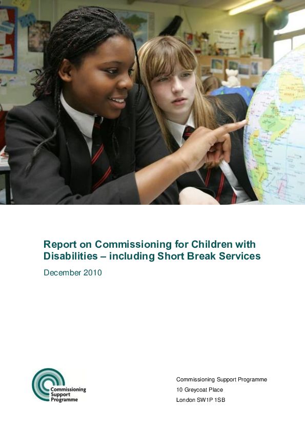 Commissioning for Children with Disabilities