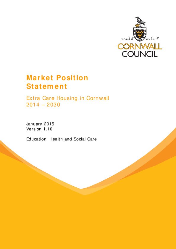 Cornwall Extra Care MPS 2015