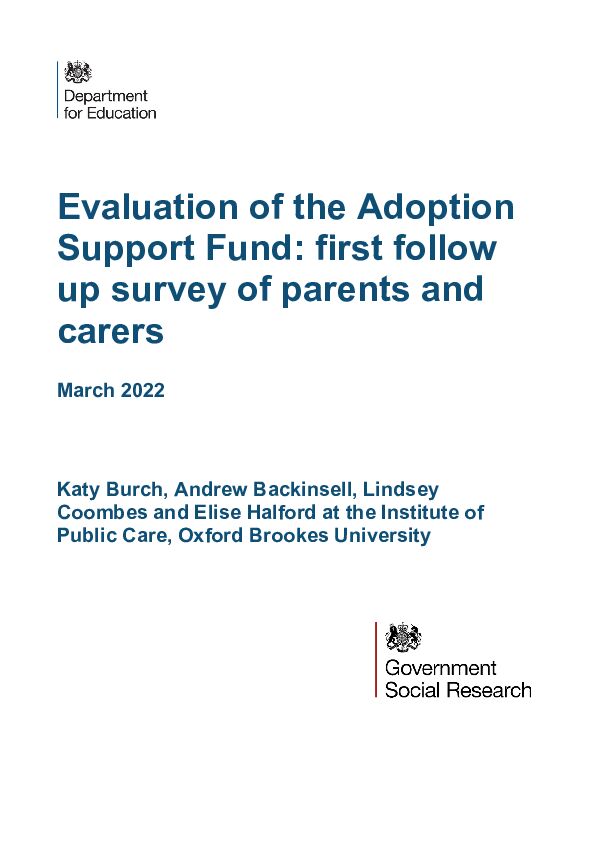 Evaluation of ASF first follow up survey March 2022