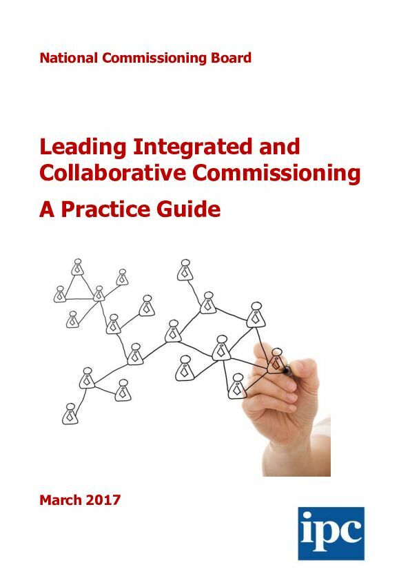 Leading Integrated Collaborative Commissioning