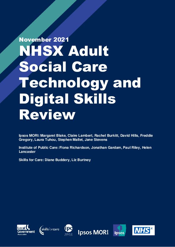 NHSX Technology and Digital Skills Review Main Report November 2021