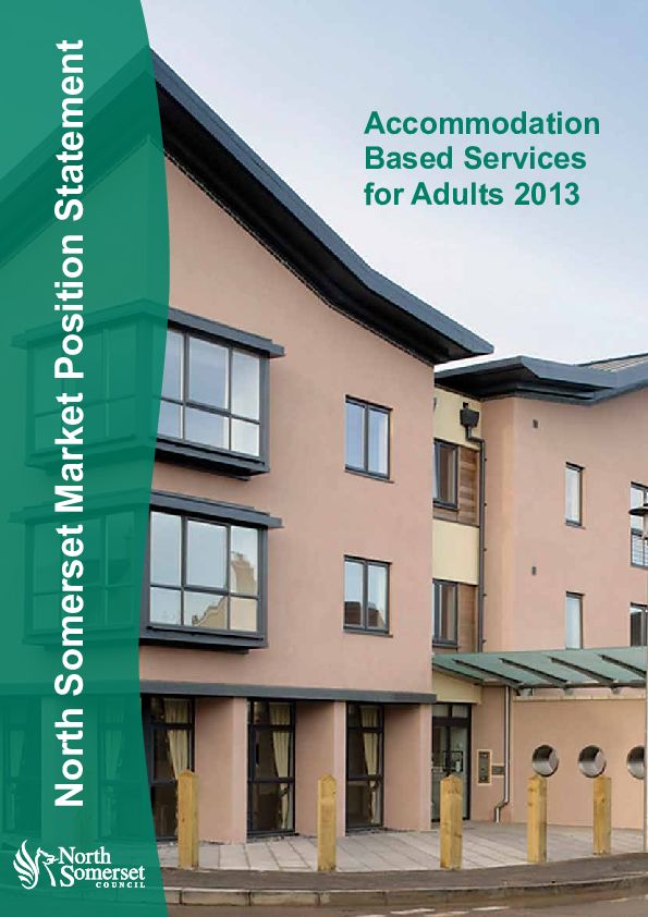 North Somerset Accommodation Based Services MPS 2013