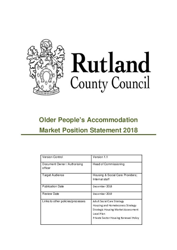 Rutland OP Accommodation MPS2018
