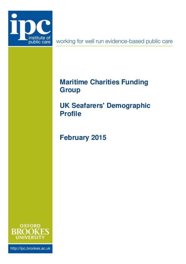 UK Seafarers Demographic Profile 11 Feb 2015