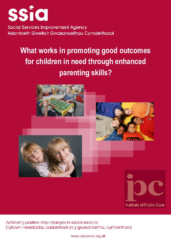 What Works in Promoting Good Outcomes for CIN through Parenting
