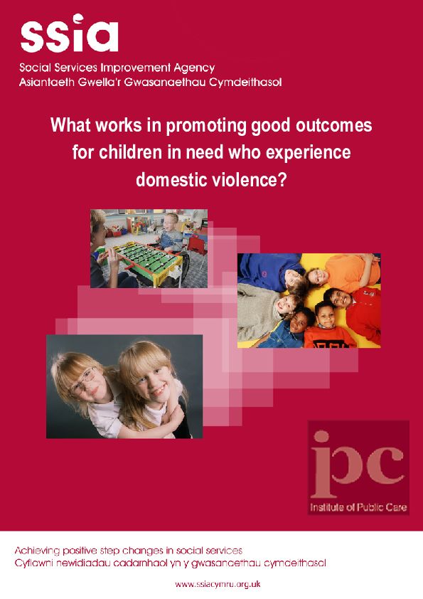 What works in promoting good outcomes for CIN experiencing DV