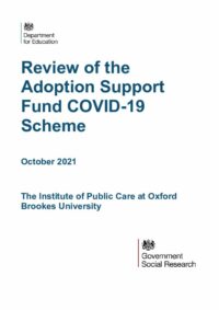 Review of the Adoption Support Fund COVID 19 Scheme