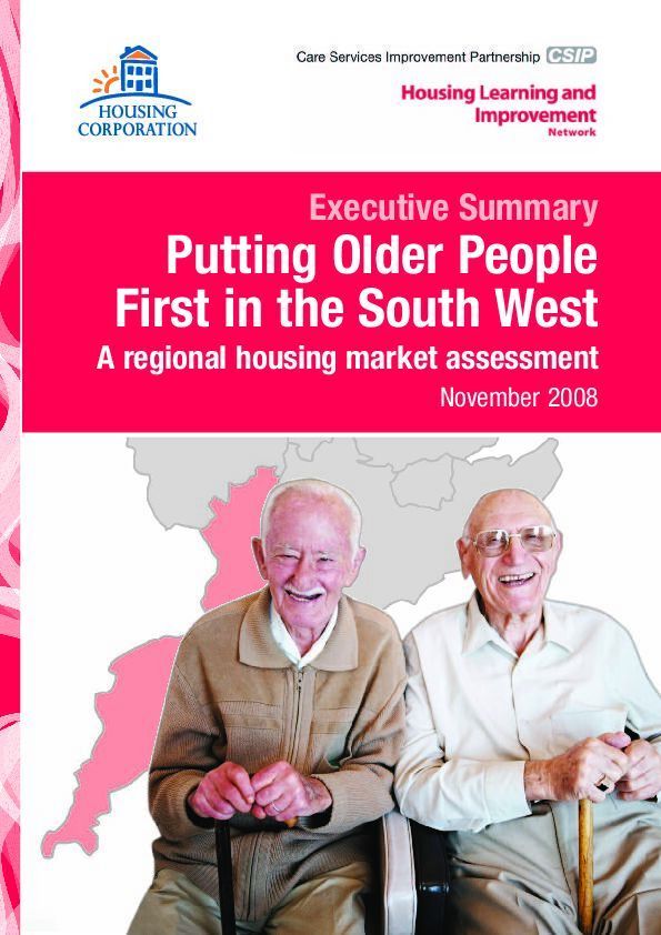 Housing market assessment for older people sw exec summary